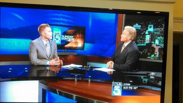 Financial Planner LA David Rae on the KTLA news sharing expert financial advice